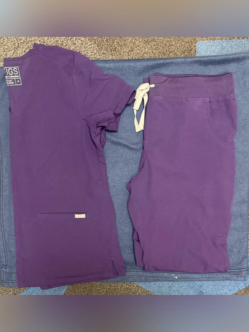 Women’s scrubs- Purple Drawstring Pants and top- Classic Comfort
